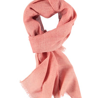 Pink Patterned Wool Scarf