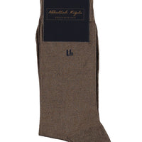 Khaki Plain Mercerized Socks