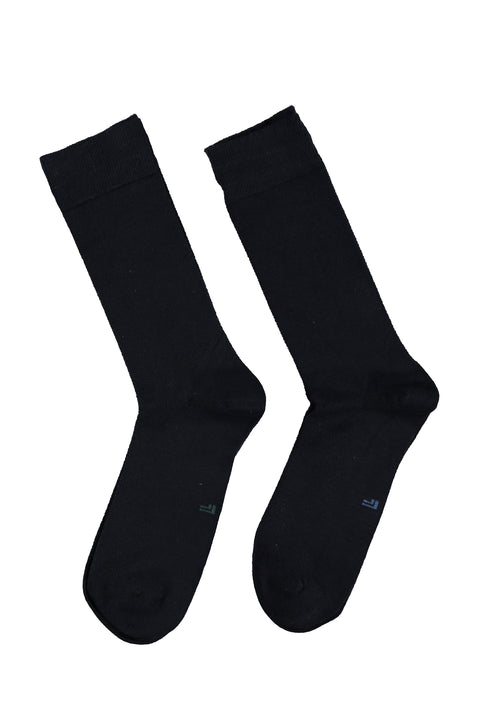 Navy Blue 2-Pack Patterned Bamboo Sock Set