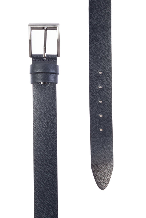 Navy Blue Sport Leather Belt