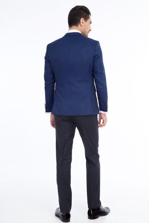 Navy Blue 7 Drop Slim Fit Tuxedo & Groom Suit