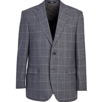 Orta Füme 4 Drop Relaxed Fit Rahat Kesim Yünlü Klasik Desenli Ceket