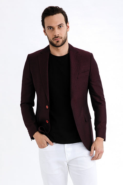 Bordo 4 Drop Relaxed Fit Rahat Kesim Bambu Ceket