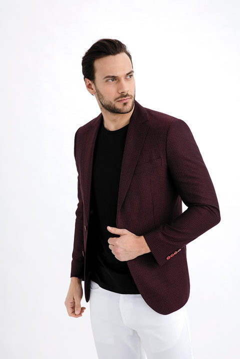 Bordo 4 Drop Relaxed Fit Rahat Kesim Bambu Ceket