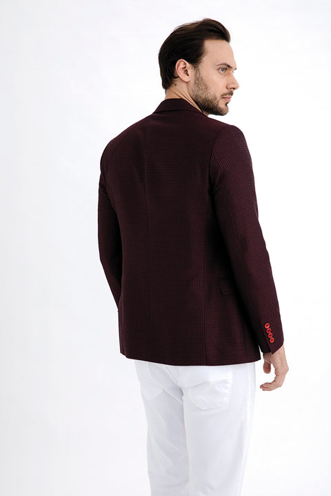 Bordo 4 Drop Relaxed Fit Rahat Kesim Bambu Ceket