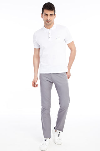  Açık Gri 6 Drop Regular Fit Standart Kesim Likralı Kanvas / Chino Pantolon