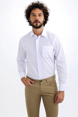  Açık Kahve - Camel 7 Drop Slim Fit Dar Kesim Likralı Kanvas / Chino Pantolon