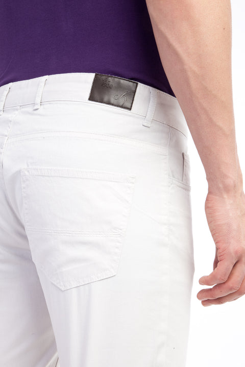 Krem Regular Fit Standart Kesim Likralı Kanvas / Chino Pantolon