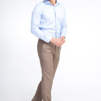 Toprak 7 Drop Slim Fit Narrow Cut Classic Wool Fabric Trousers