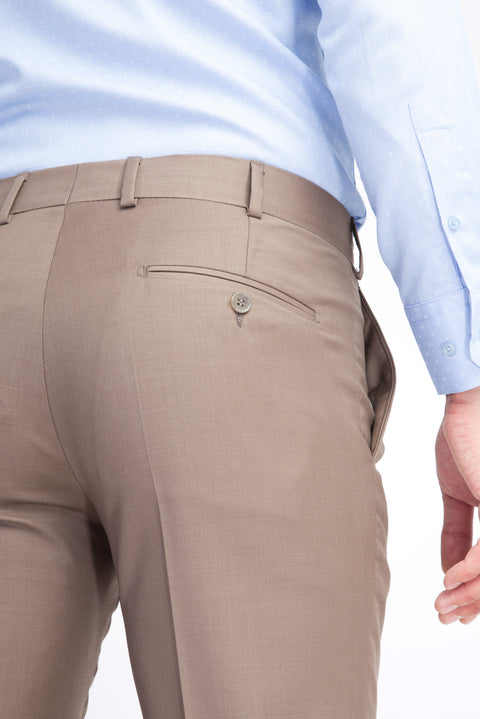 Toprak 7 Drop Slim Fit Narrow Cut Classic Wool Fabric Trousers