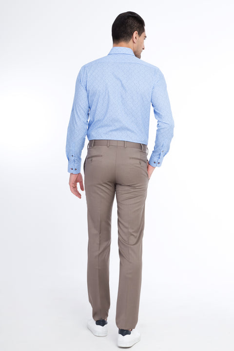 Vizon 7 Drop Slim Fit Dar Kesim Yünlü Klasik Kumaş Pantolon