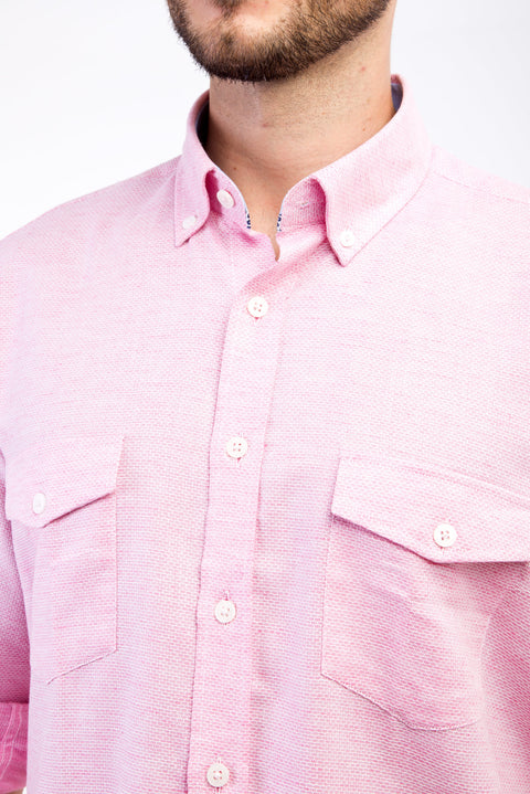 Red KZ PAM SANTUK KSGZ Cotton Shirt
