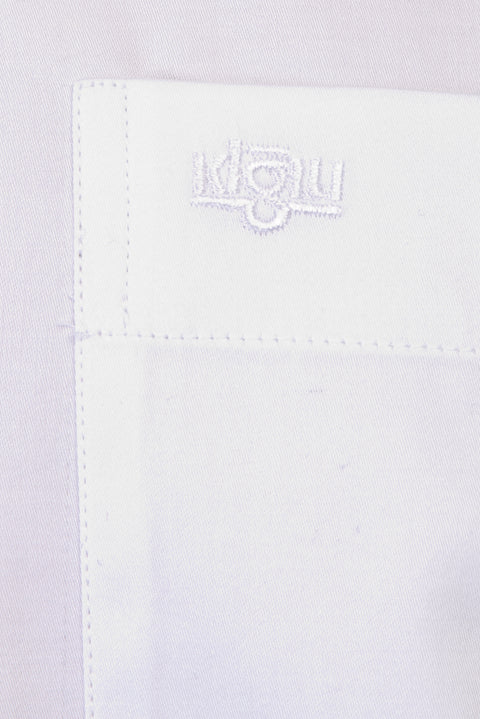 White Long Sleeve Satin Classic Cotton Shirt