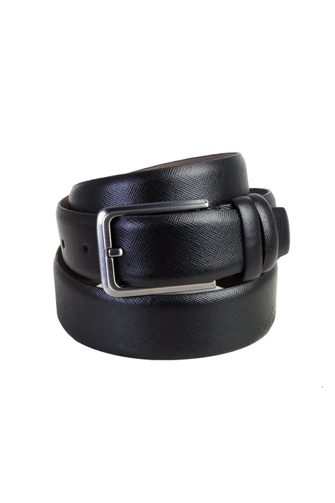 Black Patterned Belt