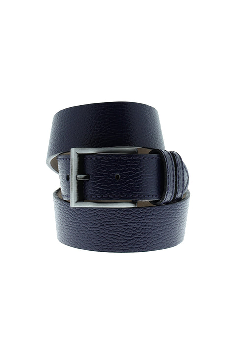 Navy Blue Sporty Patterned Belt