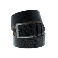 Black Sport Patterned Belt