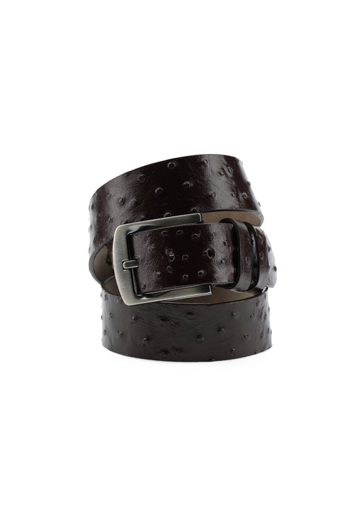 Coffee Sport Patterned Belt