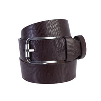 Coffee Sport Patterned Belt