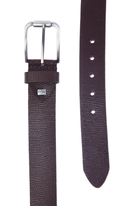 Coffee Sport Patterned Belt