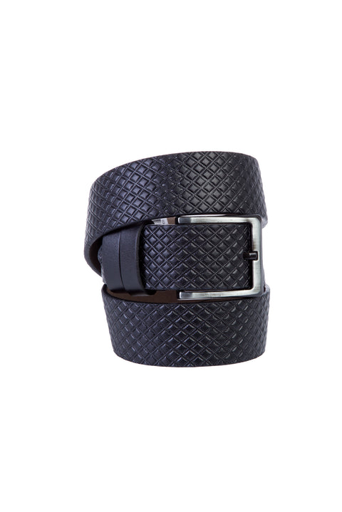 Black Patterned Sports Belt