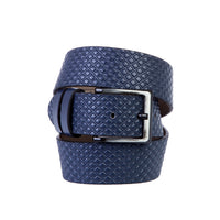 Navy Blue Patterned Sport Belt