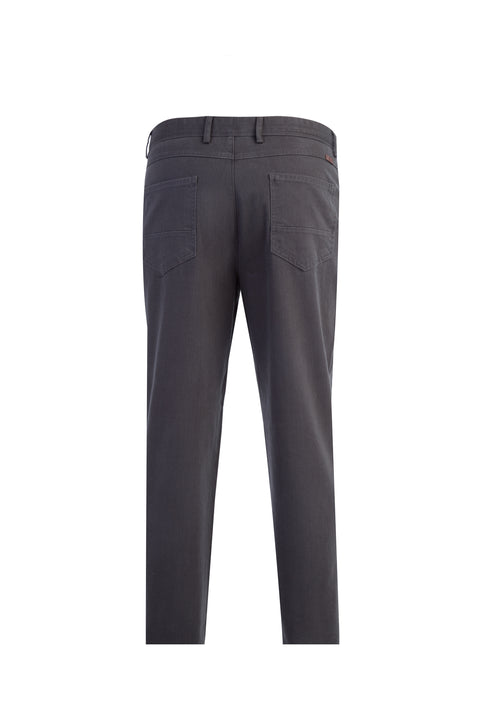 Khaki Relaxed Fit Stretch Canvas / Chino Trousers
