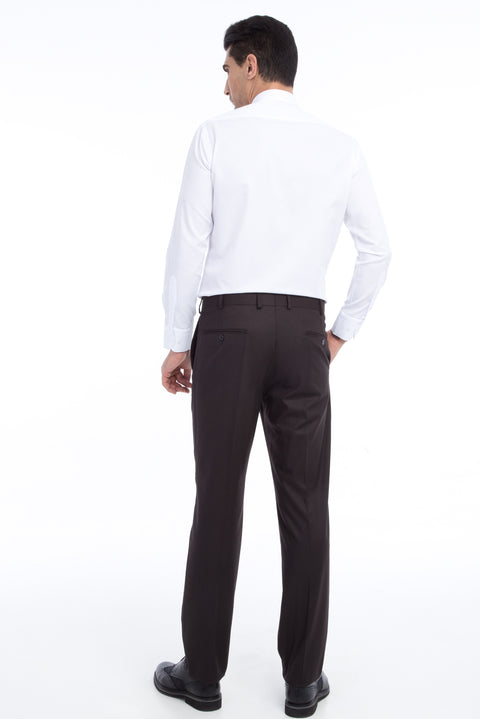 Anthracite 4-Drop Relaxed Fit Classic Fabric Trousers