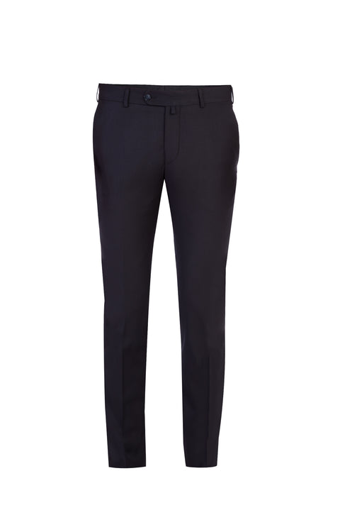Black 7 Drop Slim Fit Narrow Cut Lycra Classic Fabric Trousers