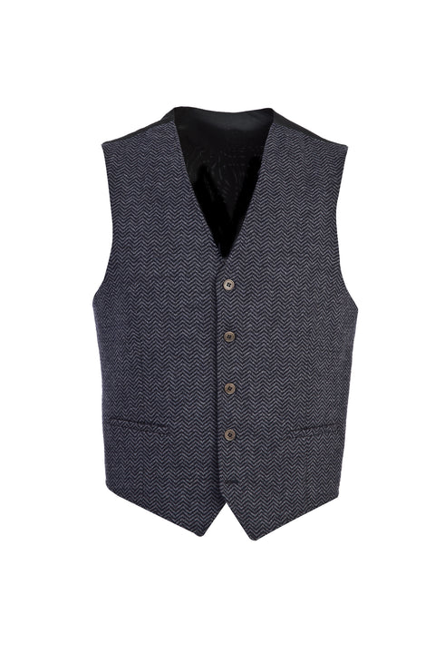 Blue Classic Wool Vest