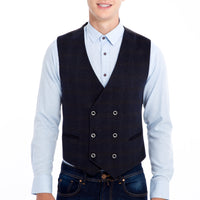 Anthracite Double-Breasted Vest