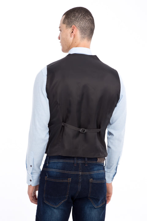 Anthracite Double-Breasted Vest