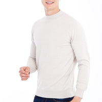 Sand Half Turtleneck Wool Knit Sweater