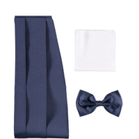 Navy Blue Bow Tie Set
