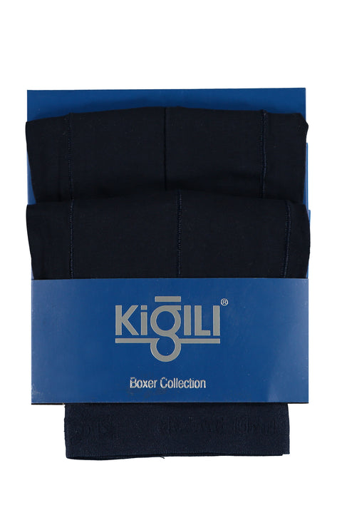 Navy Blue 2-Pack Plain Supreme Boxer Shorts Set