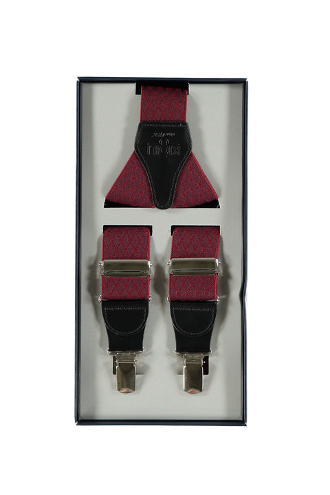 Red Patterned Trouser Hangers