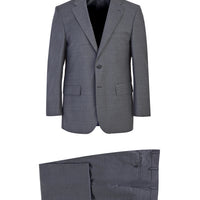 Medium Gray 4-Drop Relaxed Fit Wool Suit