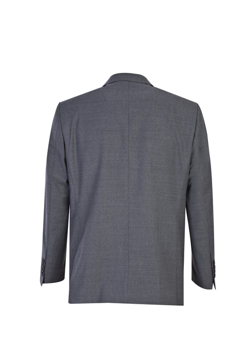Medium Gray 4-Drop Relaxed Fit Wool Suit