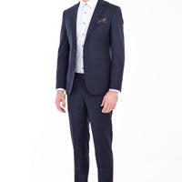 Navy Blue 7 Drop Super Slim Fit Extra Narrow Cut Wool Suit