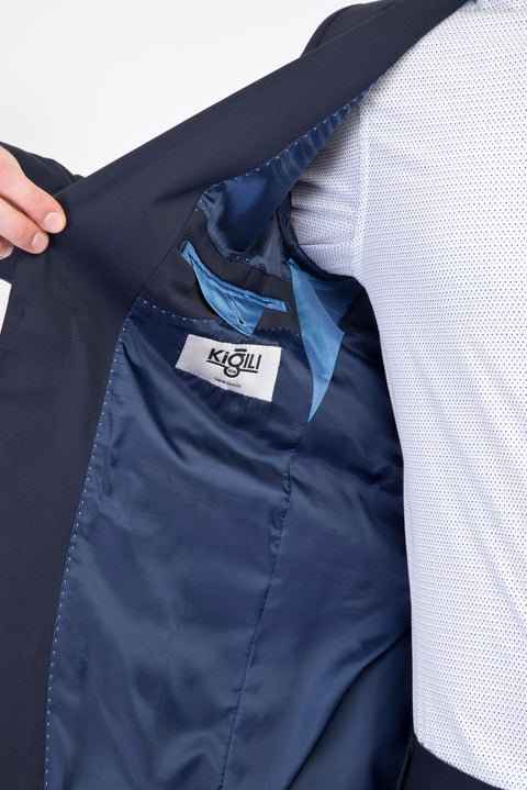 Navy Blue 7 Drop Super Slim Fit Extra Narrow Cut Wool Suit