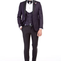 Mor 7 Drop Slim Fit Dar Kesim Smokin & Damatlık