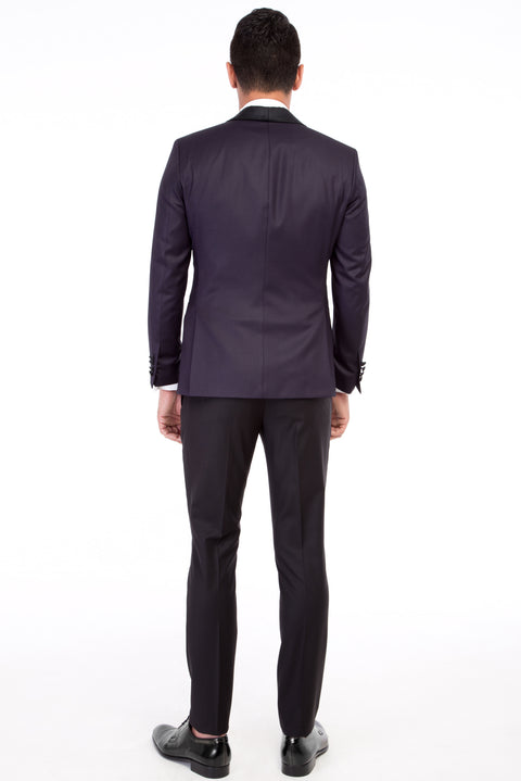 Mor 7 Drop Slim Fit Dar Kesim Smokin & Damatlık