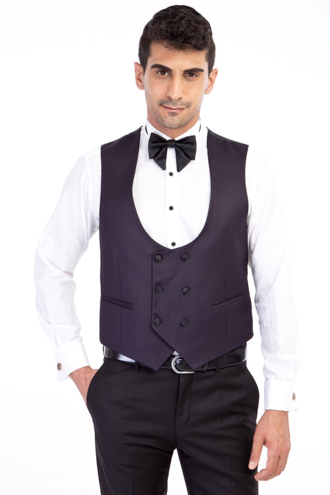 Mor 7 Drop Slim Fit Dar Kesim Smokin & Damatlık