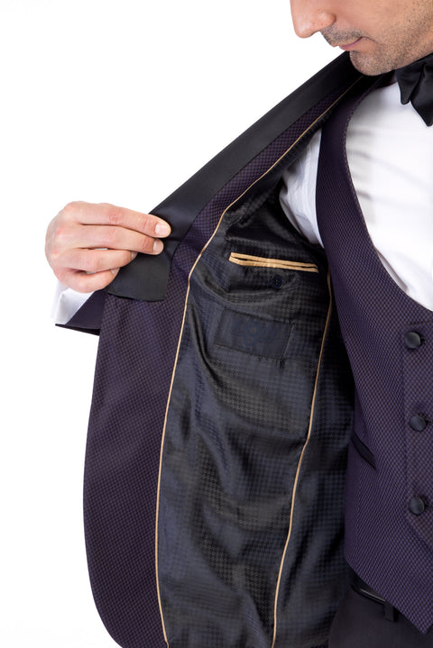 Mor 7 Drop Slim Fit Dar Kesim Smokin & Damatlık