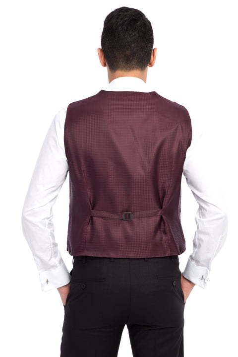 Burgundy 6 Drop Regular Fit Standard Cut Tuxedo & Groom Suit