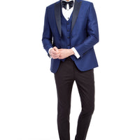 Blue 7 Drop Slim Fit Tuxedo & Groom Suit