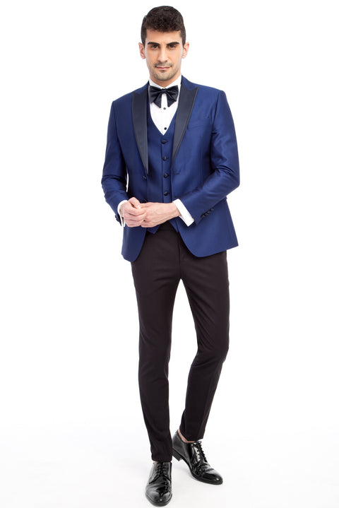 Blue 7 Drop Slim Fit Tuxedo & Groom Suit