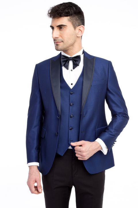 Blue 7 Drop Slim Fit Tuxedo & Groom Suit