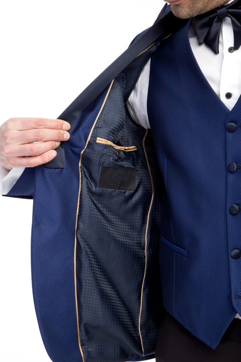 Blue 7 Drop Slim Fit Tuxedo & Groom Suit