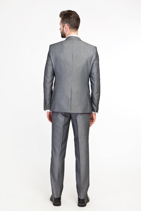 Light Grey Vest Tuxedo / Groom Suit