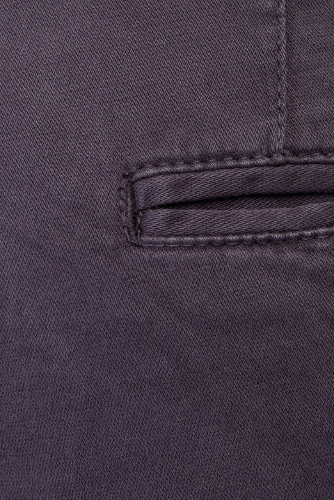 Anthracite 6 Drop Regular Fit Standard Cut Patterned Lycra Canvas / Chino Pants